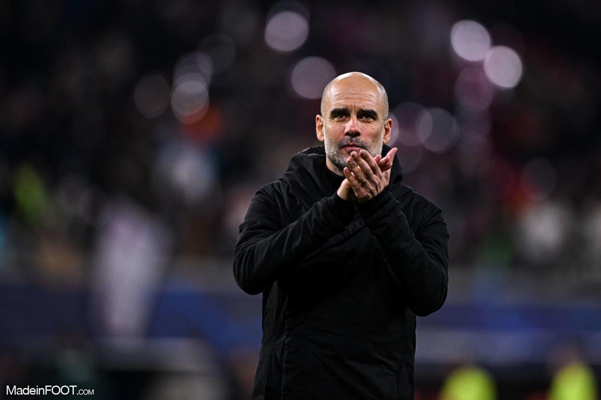 Pep Guardiola avec Man City
