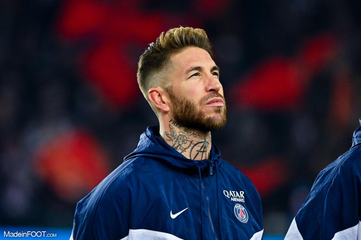 Sergio Ramos sous le maillot du Paris Saint-Germain