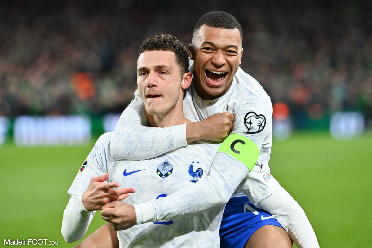 Benjamin Pavard et Kylian Mbappé.
