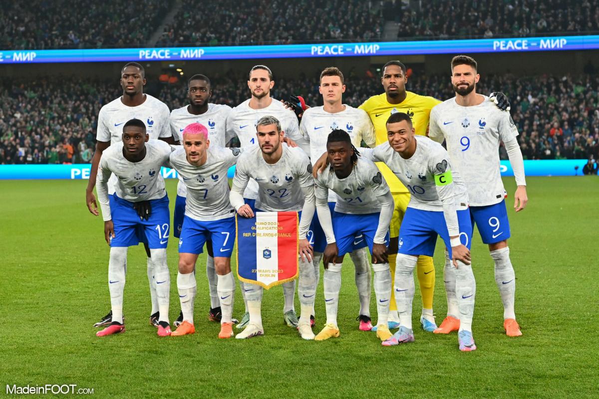 Les compositions officielles de France-Irlande.