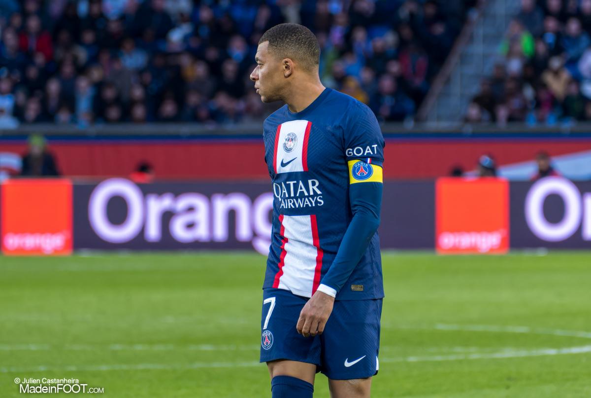 Kylian Mbappé, l'attaquant du PSG.