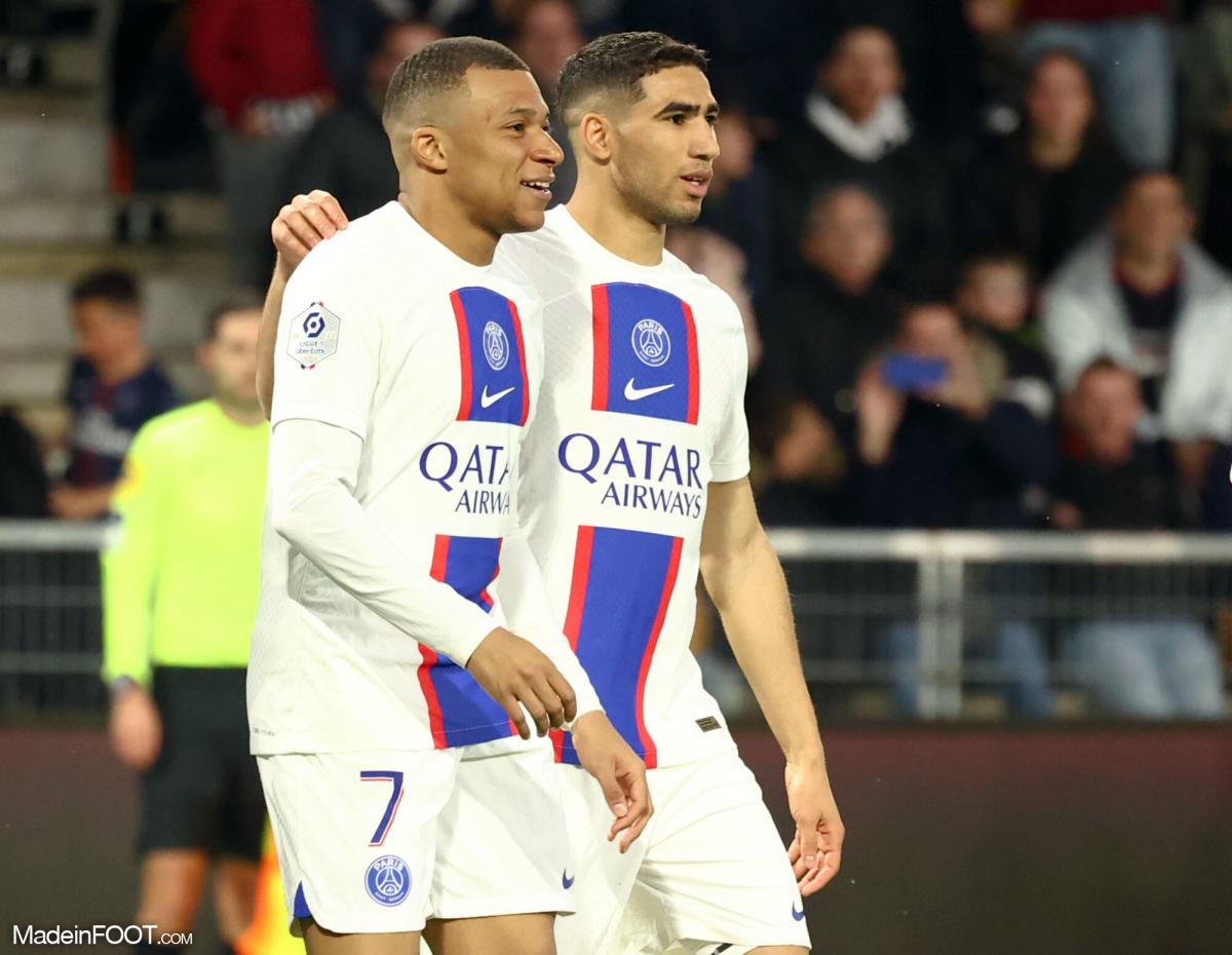Hakimi et Mbappé.