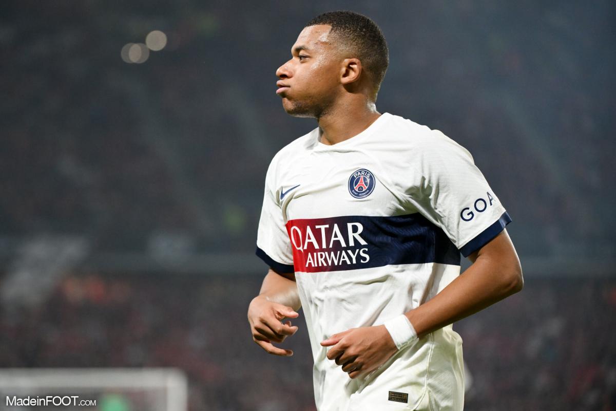 Kylian Mbappé sous le maillot du PSG.
