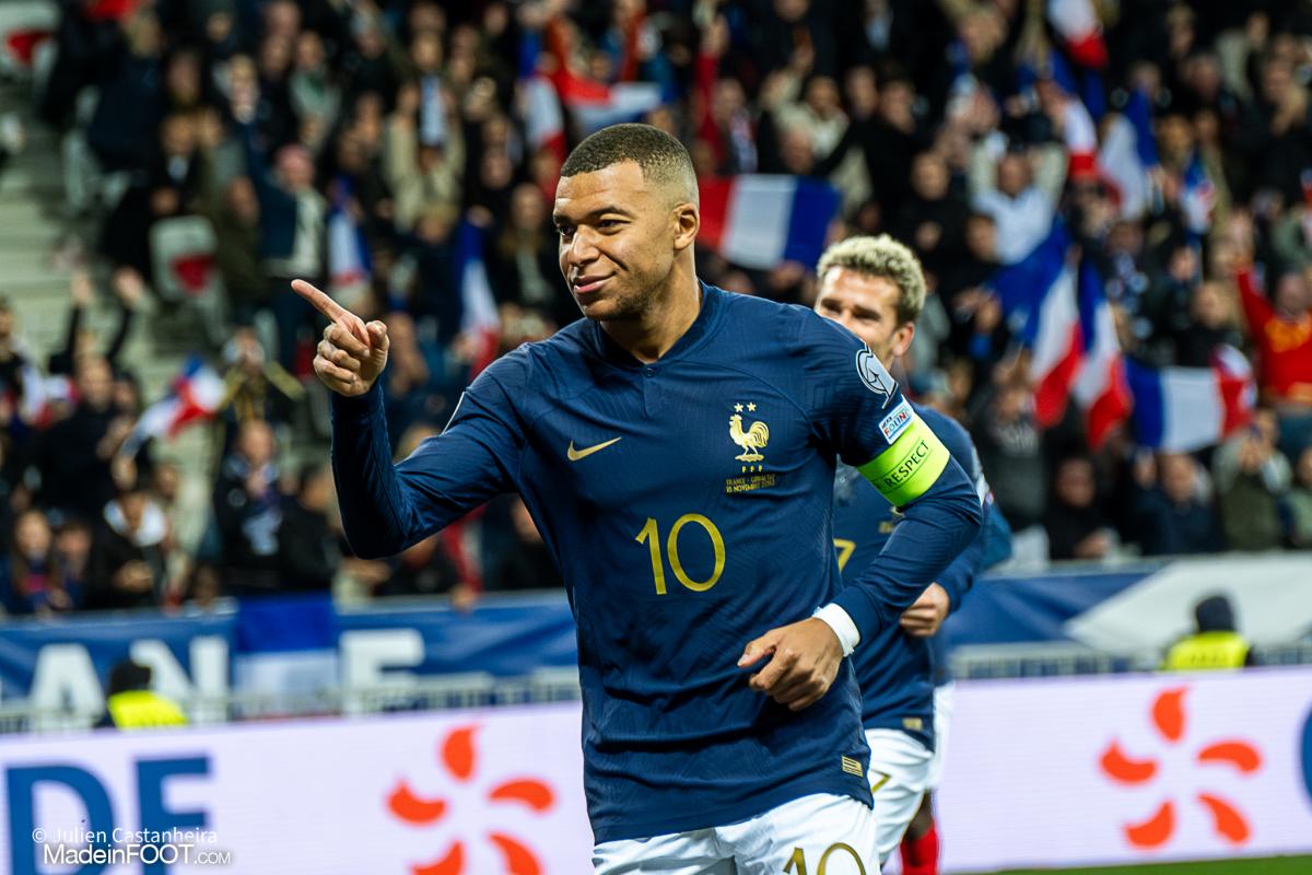 Kylian Mbappé, international français 