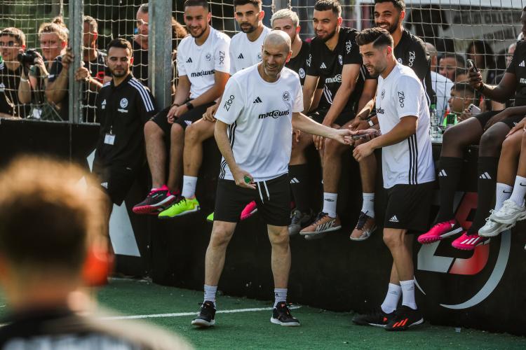 Zinédine Zidane et ses fils.