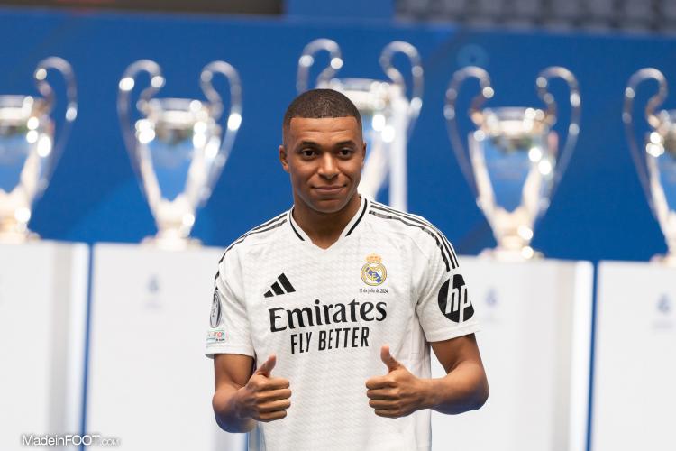 Kylian Mbappé avec le Real Madrid