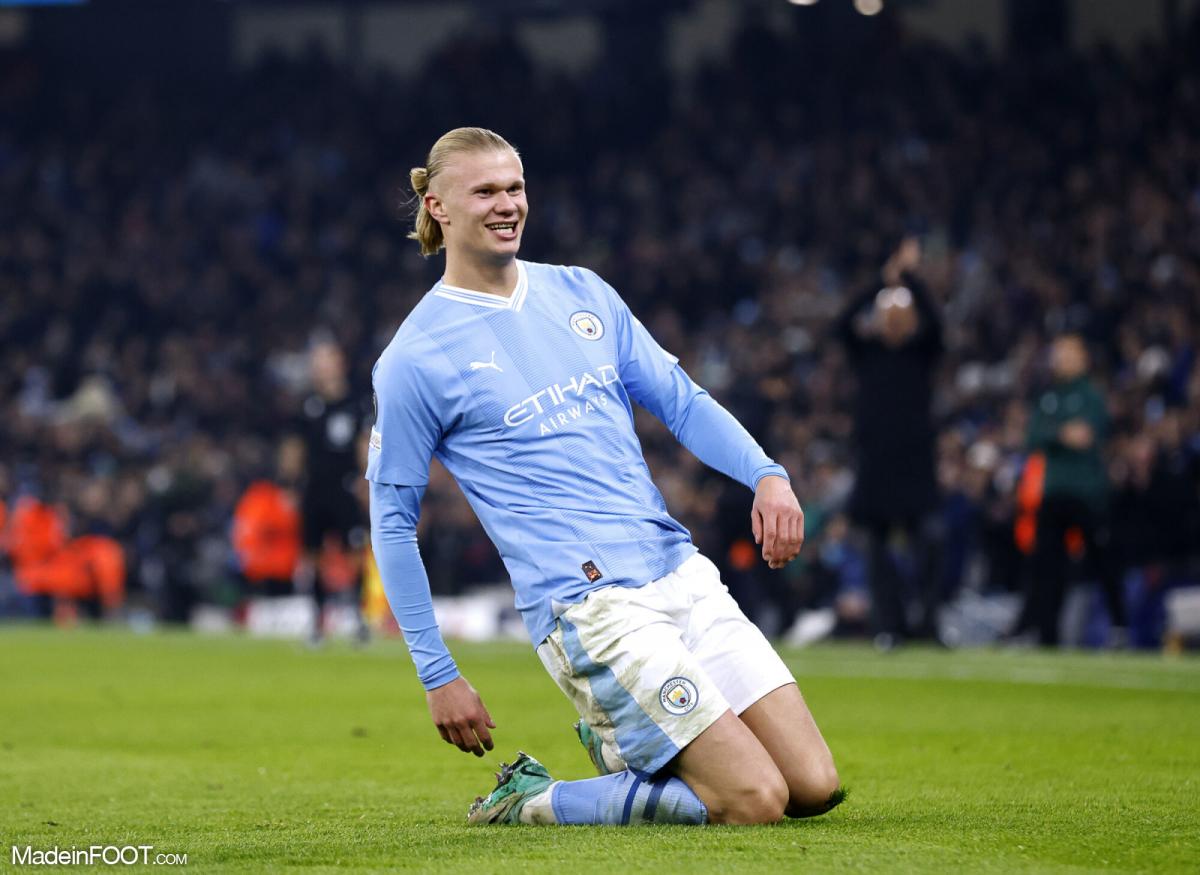 Erling Haaland buteur avec Manchester City