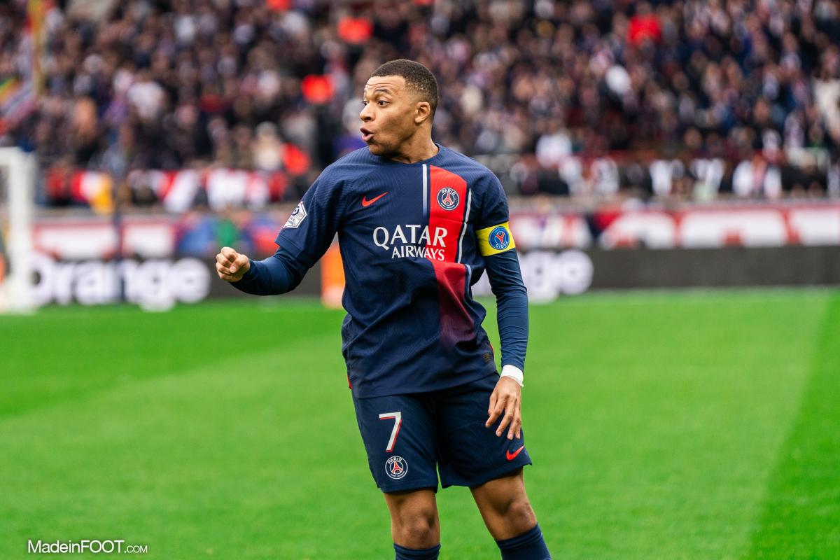 Kylian Mbappé avec le PSG 