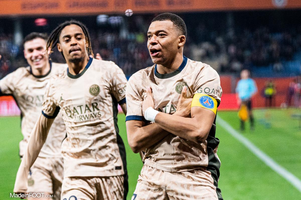 Kylian Mbappé avec le PSG 