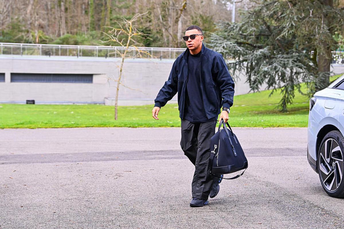 Kylian Mbappé à Clairefontaine