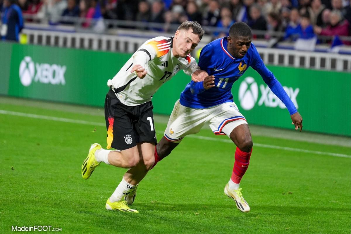 Florian Wirtz au duel avec Kylian Mbappé
