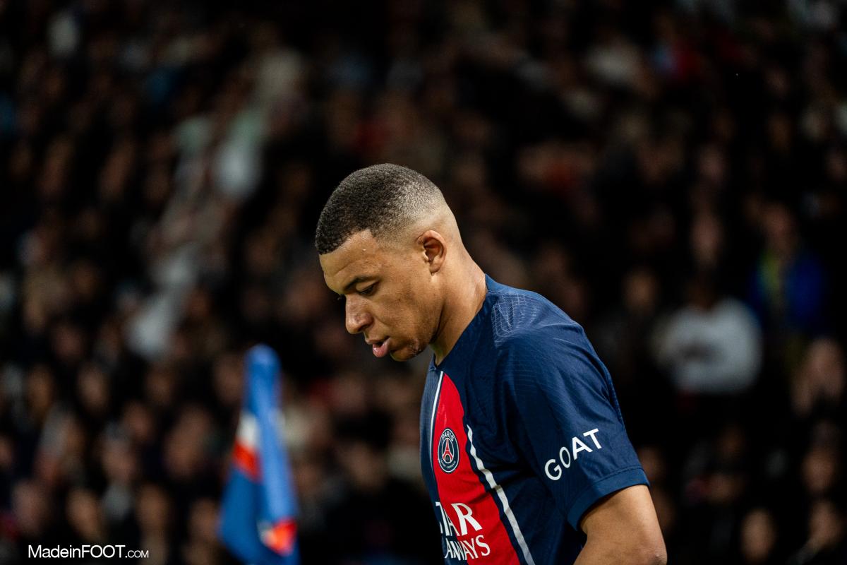 Kylian Mbappé sous le maillot du PSG.