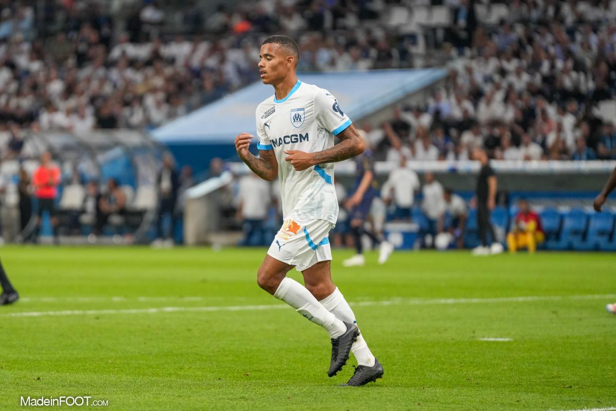 Mason Greenwood avec l'OM