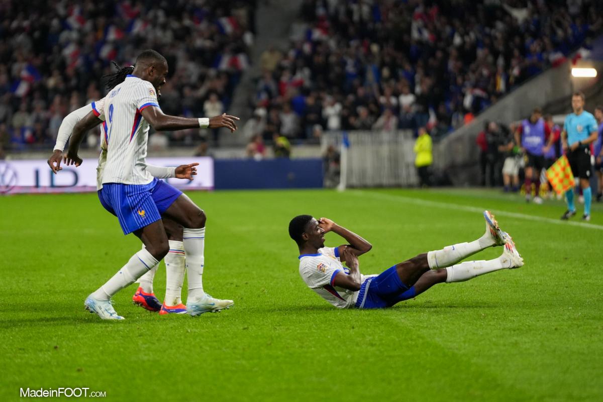 La joie d'Ousmane Dembélé.