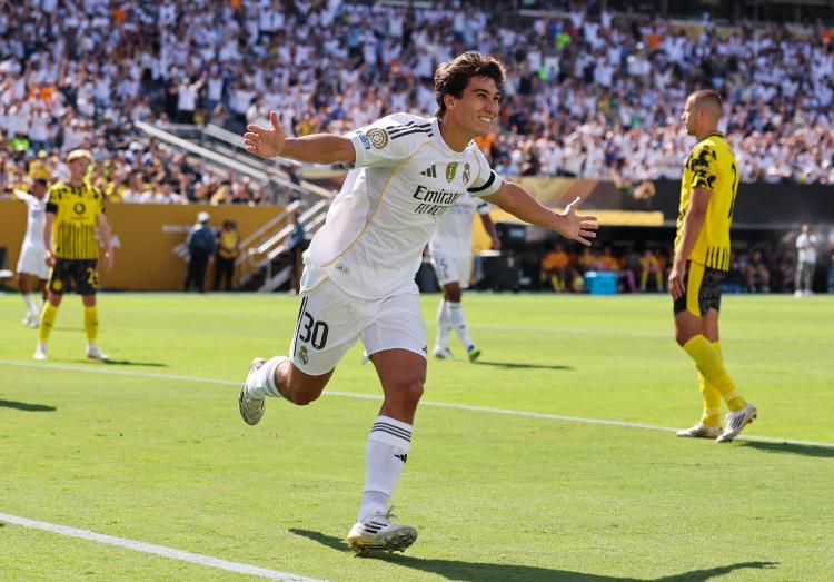 Gonzalo Garcia, l'attaquant du Real Madrid.