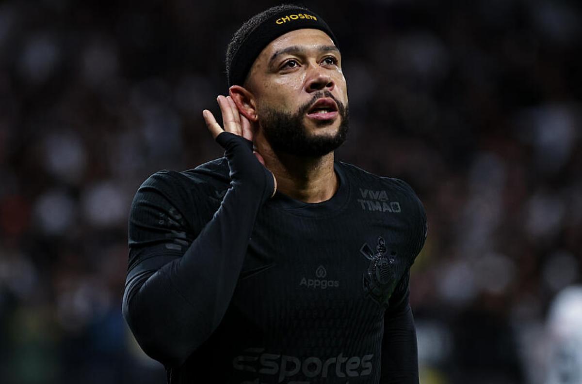 Memphis Depay, attaquant des Corinthians 