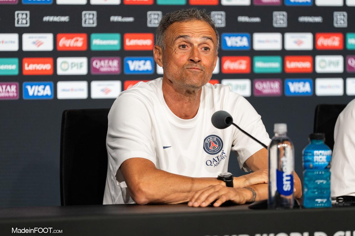 Luis Enrique en conférence de presse.