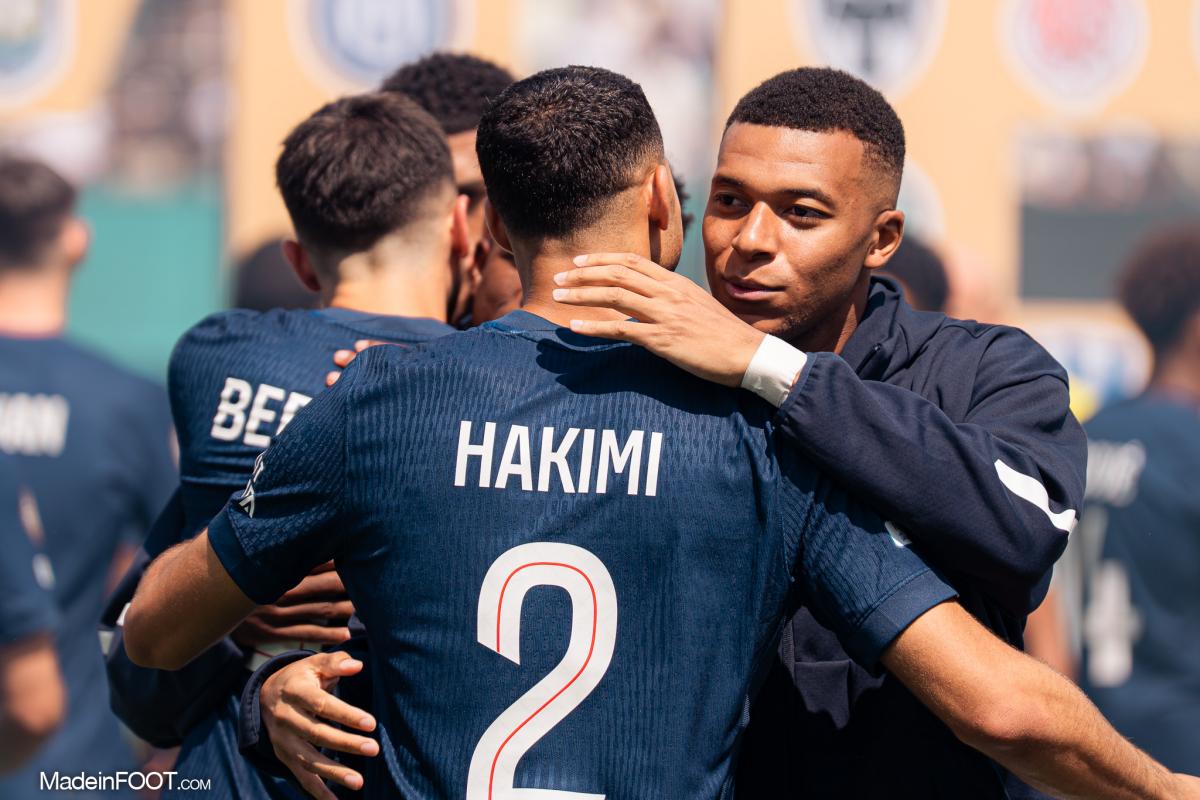 Achraf Hakimi et Kylian Mbappé 