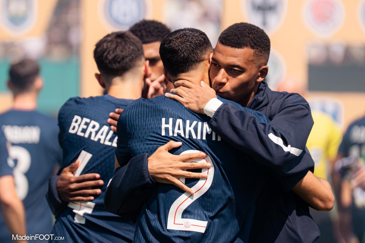Achraf Hakimi et Kylian Mbappé