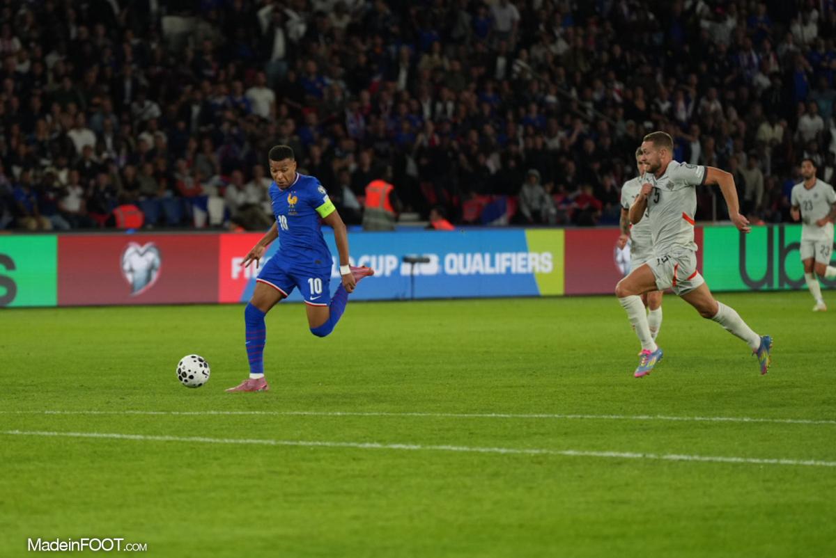 Kylian Mbappé, l'attaquant et capitaine de l'équipe de France.