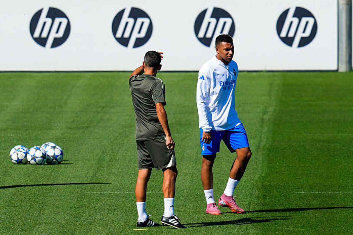 Kylian Mbappé, l'attaquant du Real Madrid.