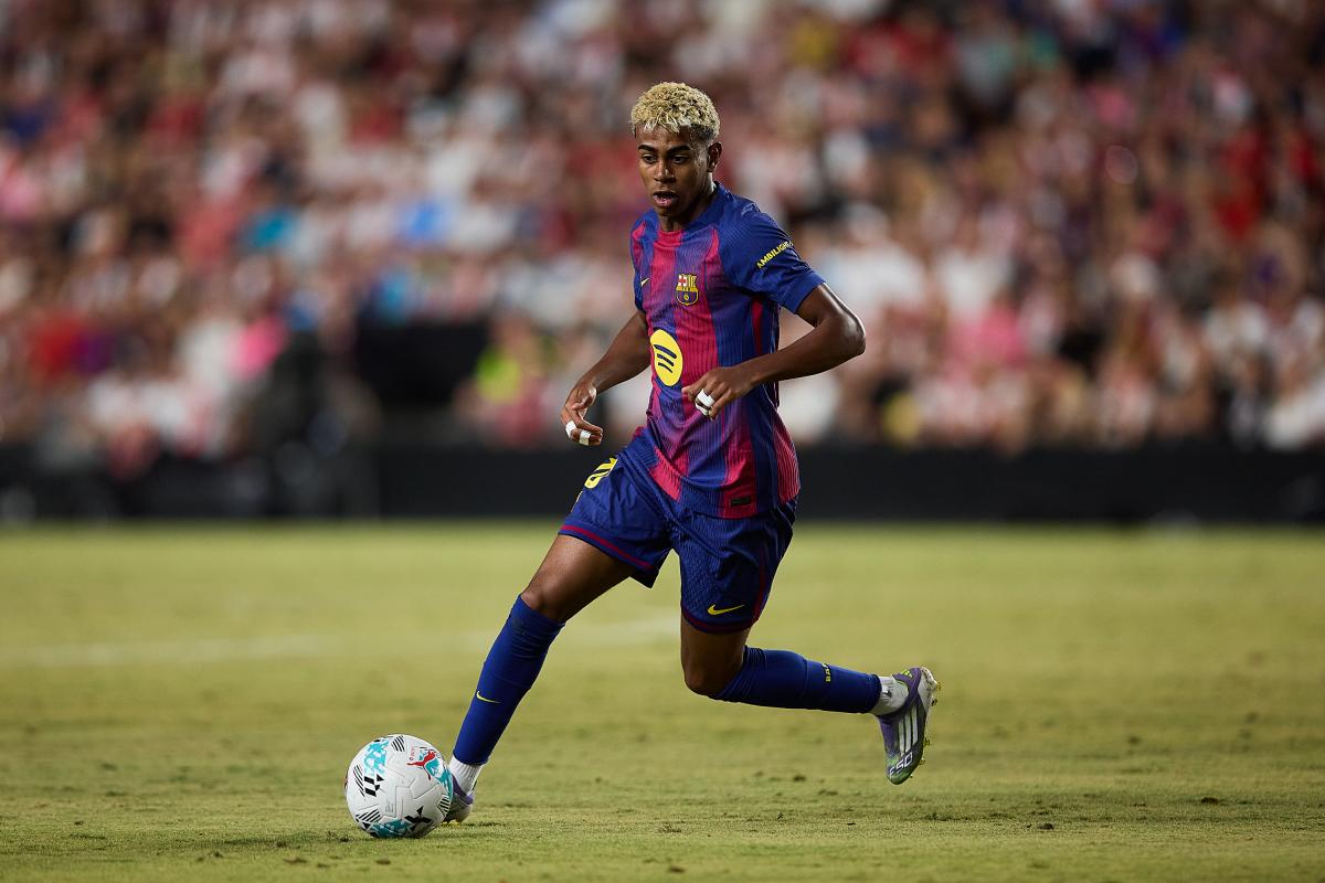 Lamine Yamal, l'ailier du FC Barcelone.
