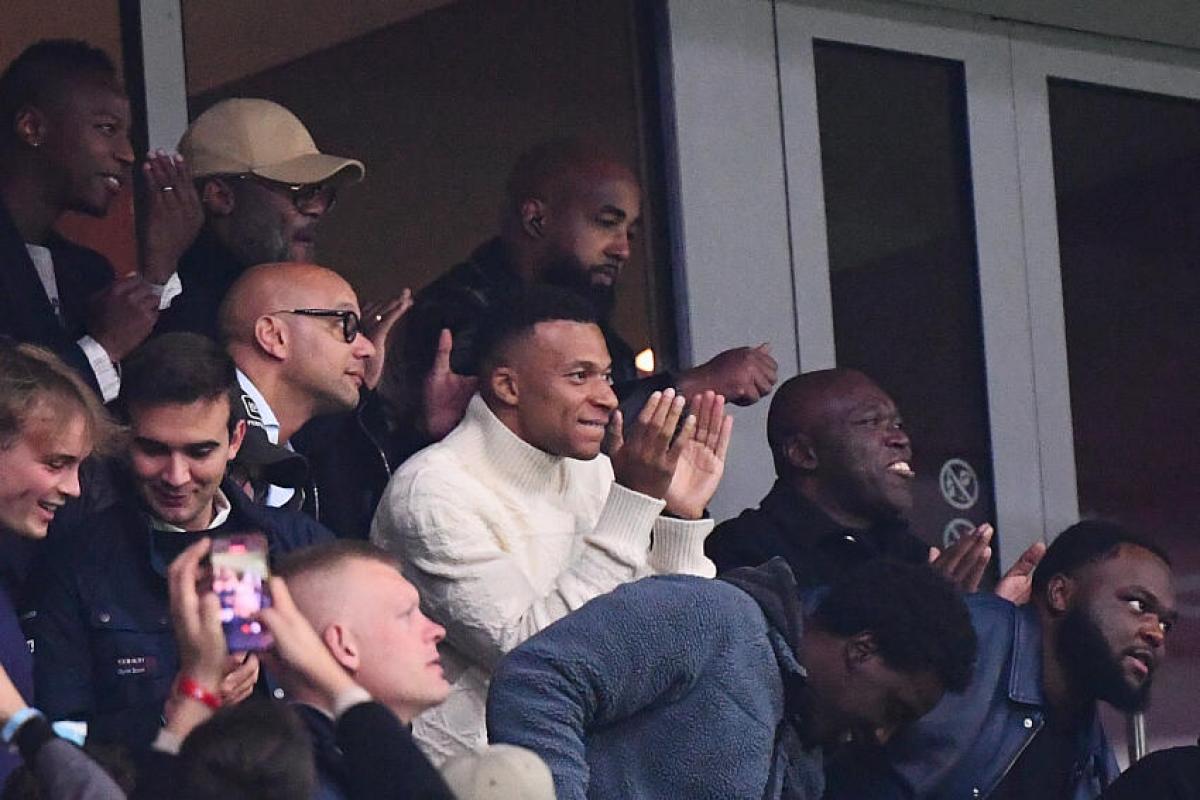 Kylian Mbappé, attaquant du Real Madrid 