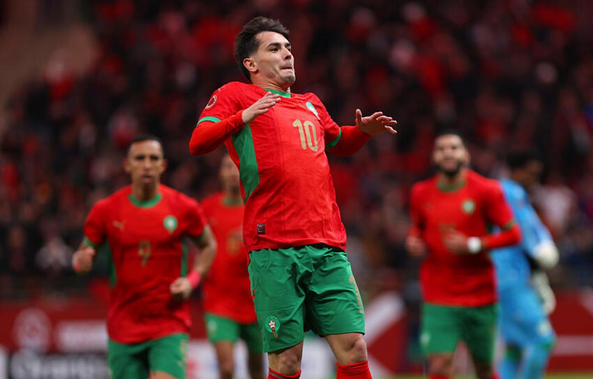 Brahim Diaz, ici sous les couleurs du Maroc.