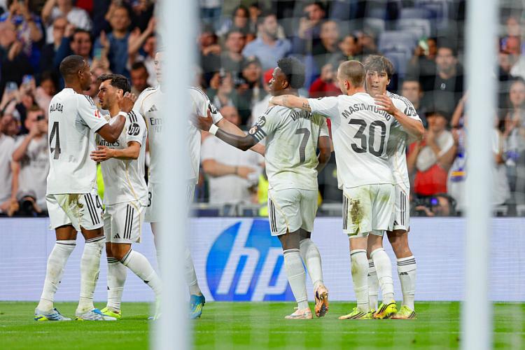 La joie des joueurs du Real Madrid.