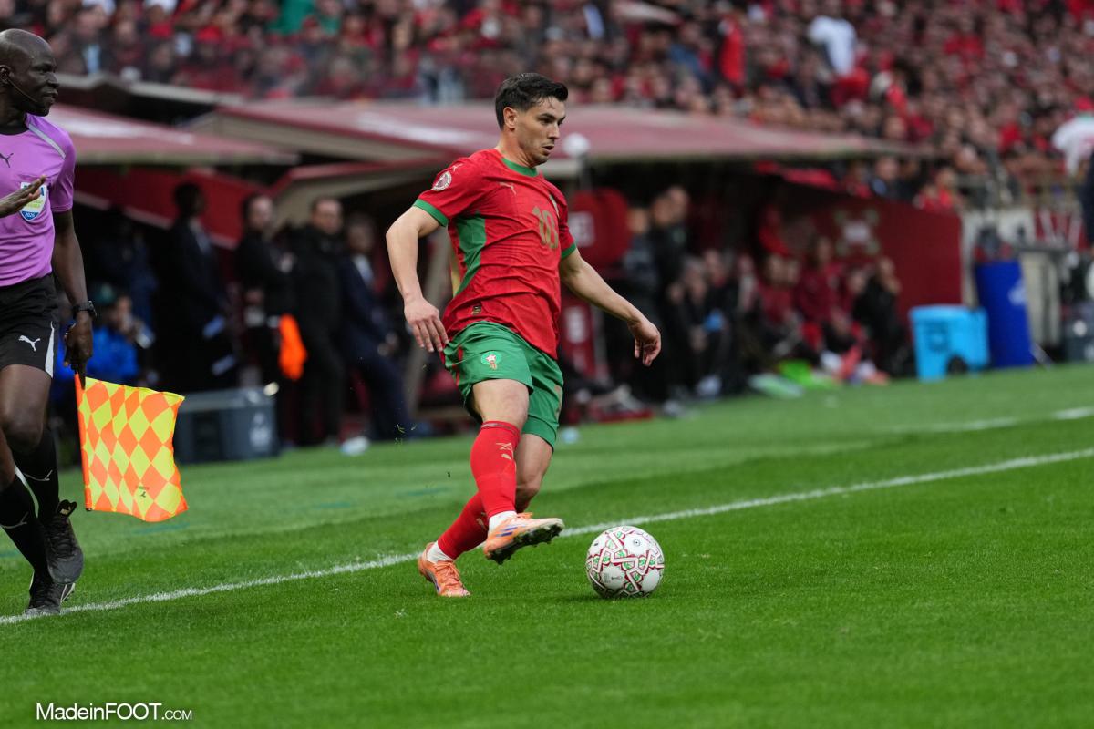 Brahim Diaz sous le maillot du Maroc
