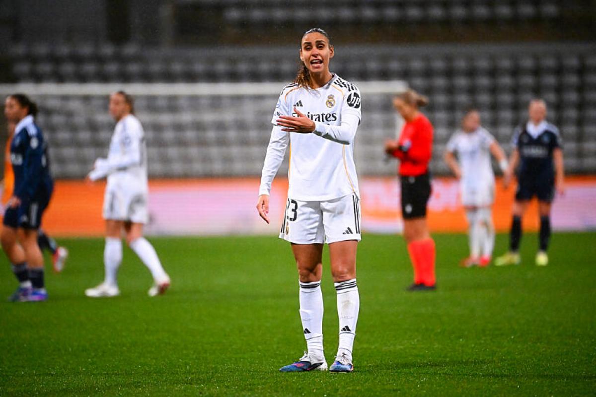 Maëlle Lakrar, joueuse du Real Madrid. 