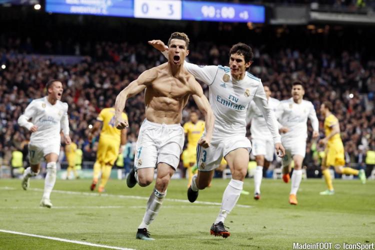 Cristiano Ronaldo avec le Real Madrid.