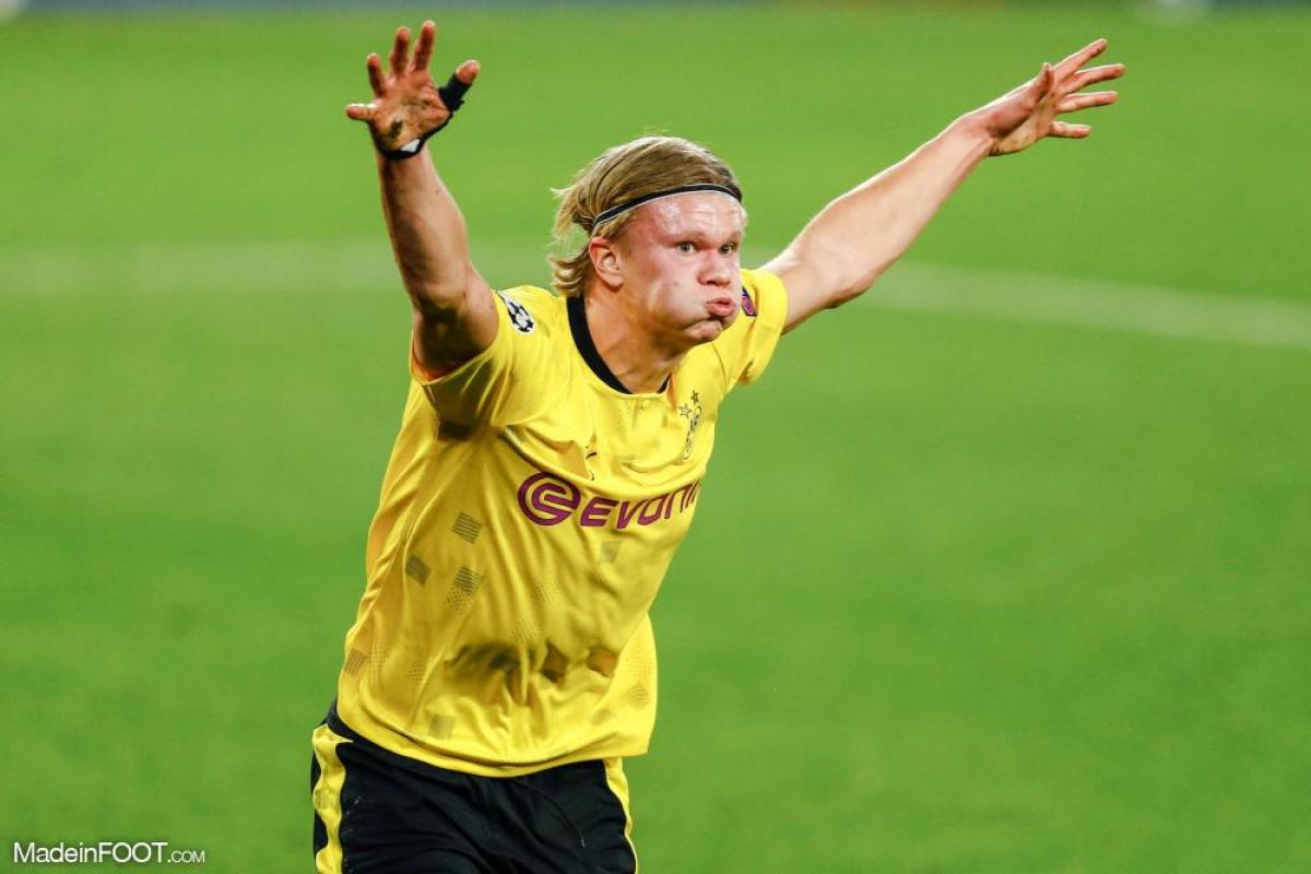 Erling Haaland face à Séville.