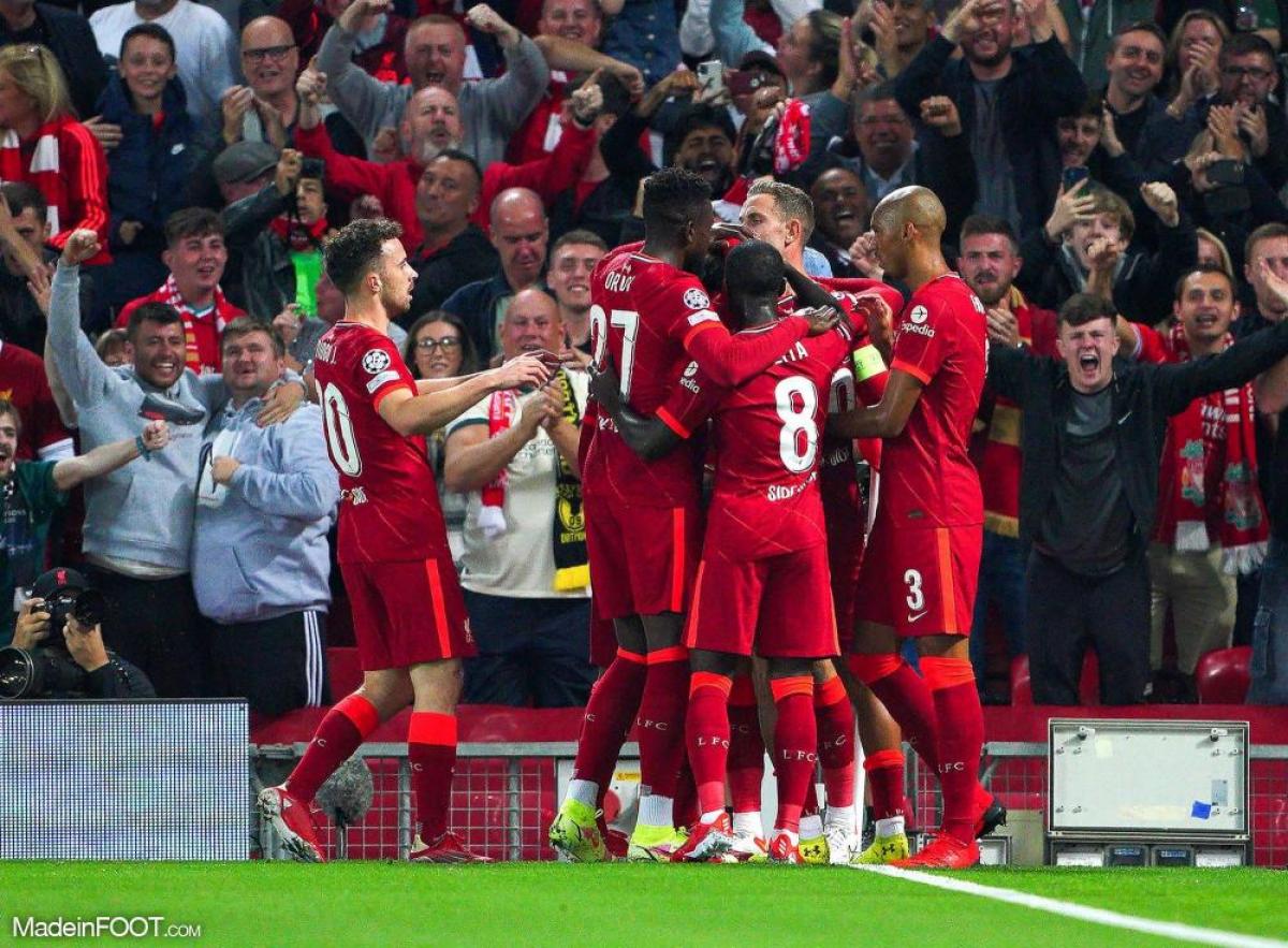 Joie des joueurs de Liverpool