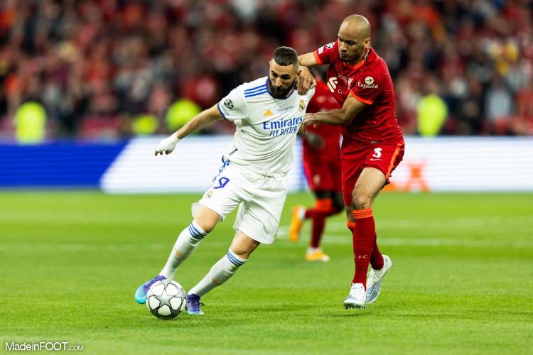 Karim Benzema sous le maillot du Real Madrid. 