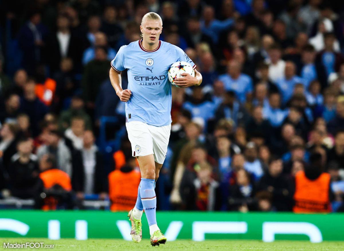 Erling Haaland sous les couleurs de Manchester City 