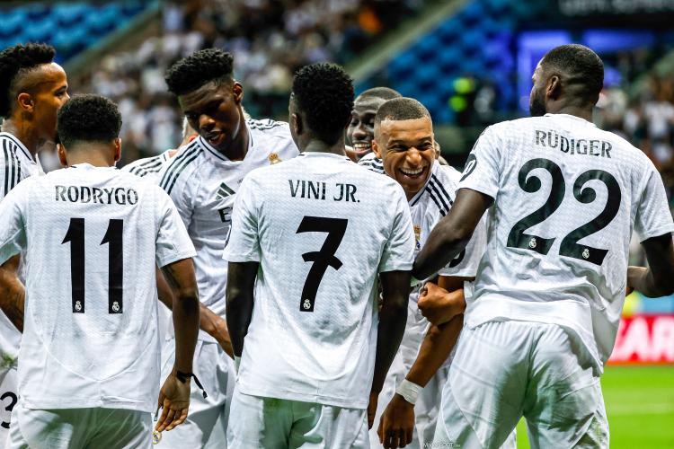 Kylian Mbappé avec le Real Madrid.