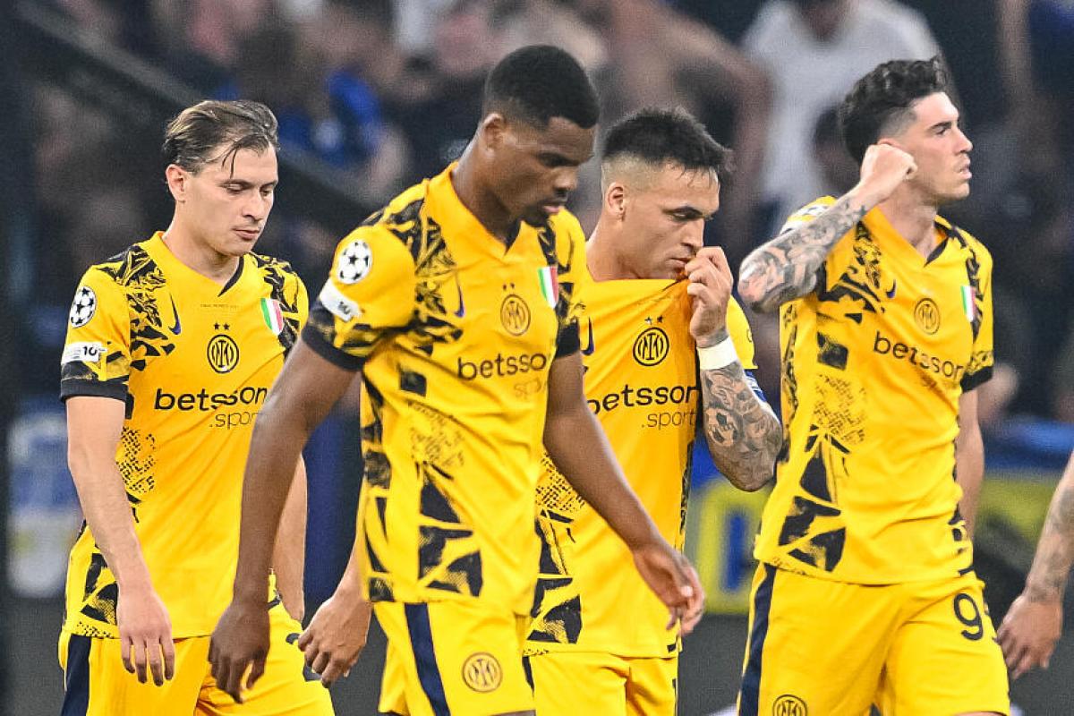 Denzel Dumfries, le défenseur latéral droit de l'Inter Milan.