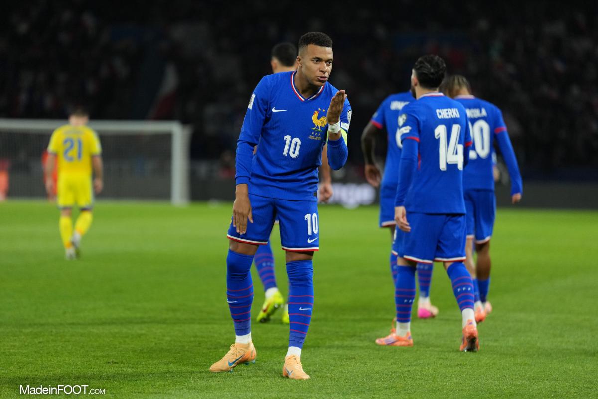 Kylian Mbappé sous le maillot des Bleus