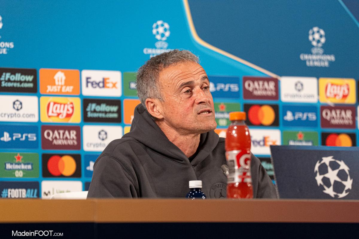 Luis Enrique, l'entraîneur du Paris Saint-Germain.