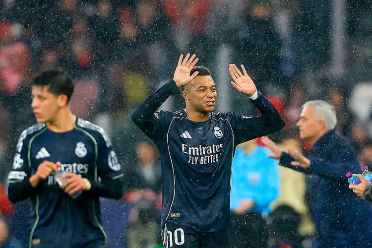 Kylian Mbappé, attaquant du Real Madrid