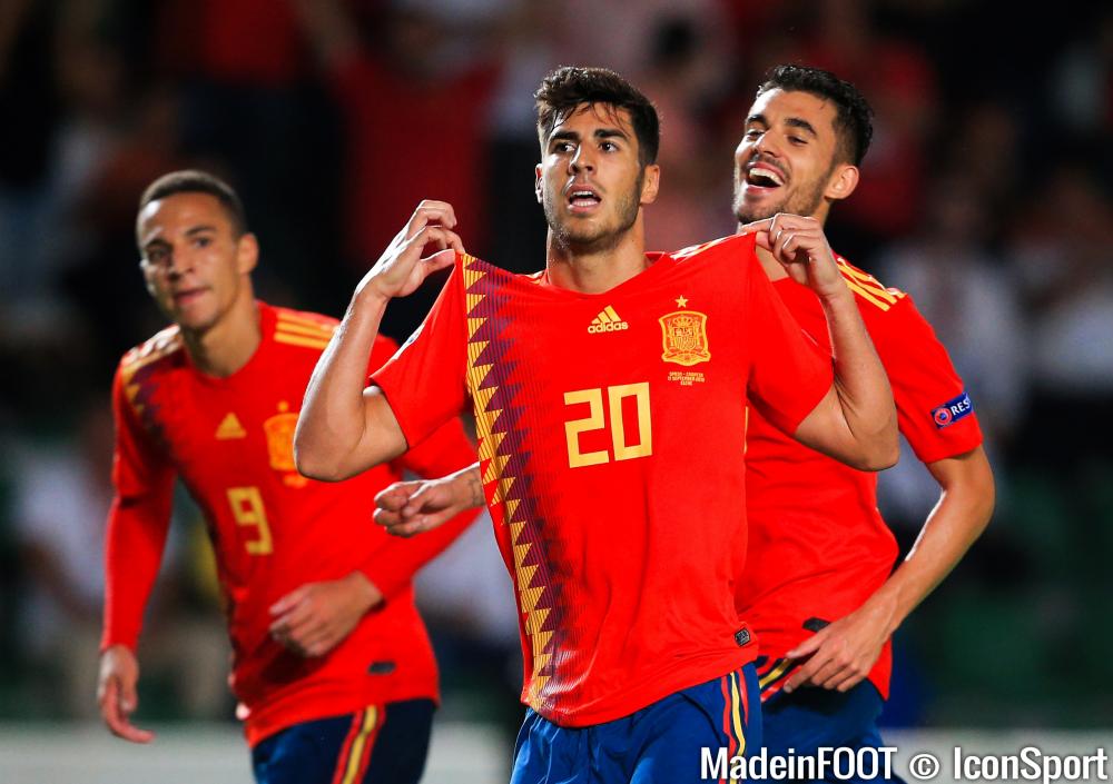 Marco Asensio, ici sous les couleurs de l'Espagne (2018).