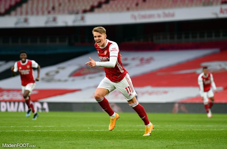 Martin Ødegaard sous le maillot d'Arsenal